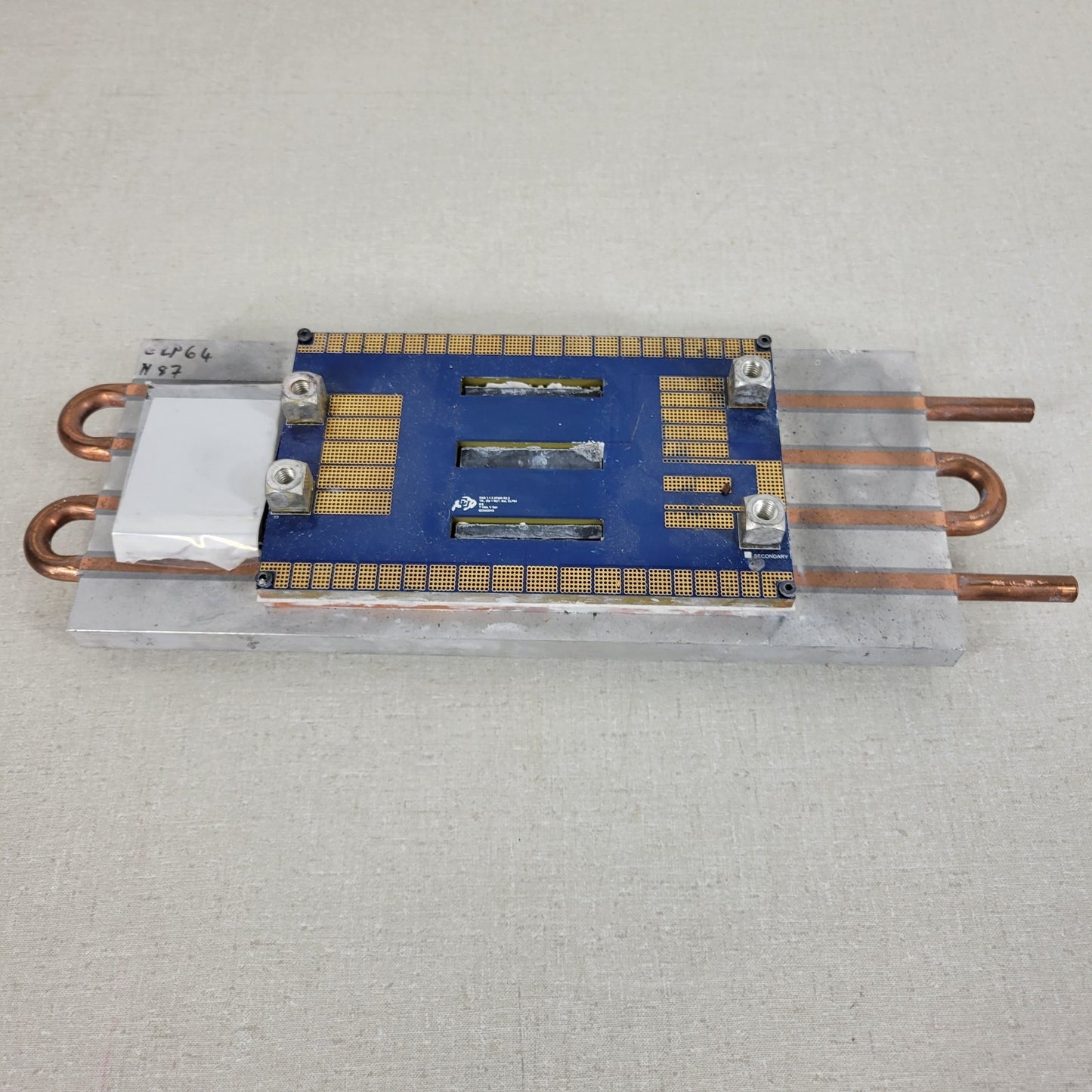 DAB 1:1.5 Transformer ELP64 Water Cooled Heatsink made at CU Boulder 2019