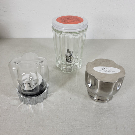 BioSpec BeadBeater Accessories and Chamber Jar Containers with Blend Attachments