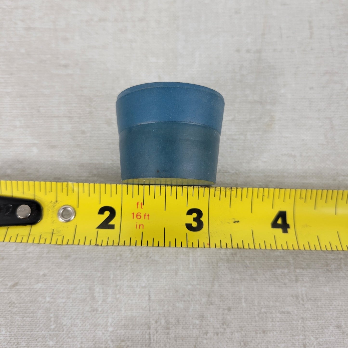 Laboratory Rubber Stopper Glass Flange Size #6 Blue 25mm Solid Pack of 10