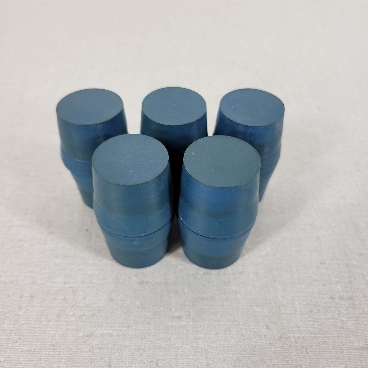 Laboratory Rubber Stopper Glass Flange Size #6 Blue 25mm Solid Pack of 10