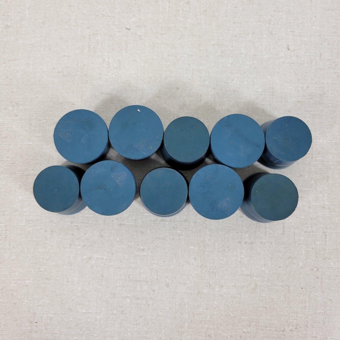 Laboratory Rubber Stopper Glass Flange Size #6 Blue 25mm Solid Pack of 10
