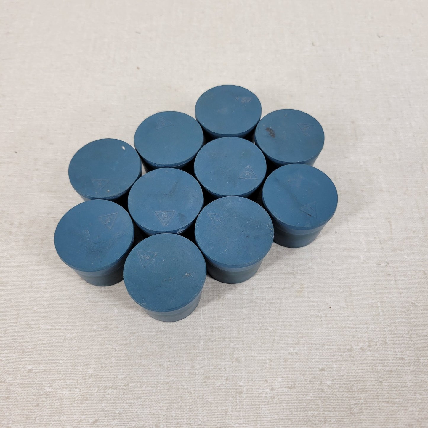Laboratory Rubber Stopper Glass Flange Size #6 Blue 25mm Solid Pack of 10