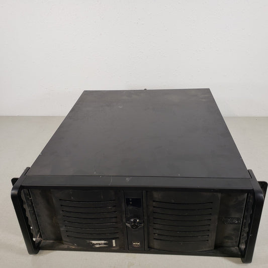 4U Server Case And Power Supply Rack Mount Handles DVR BNC Rear Connectors