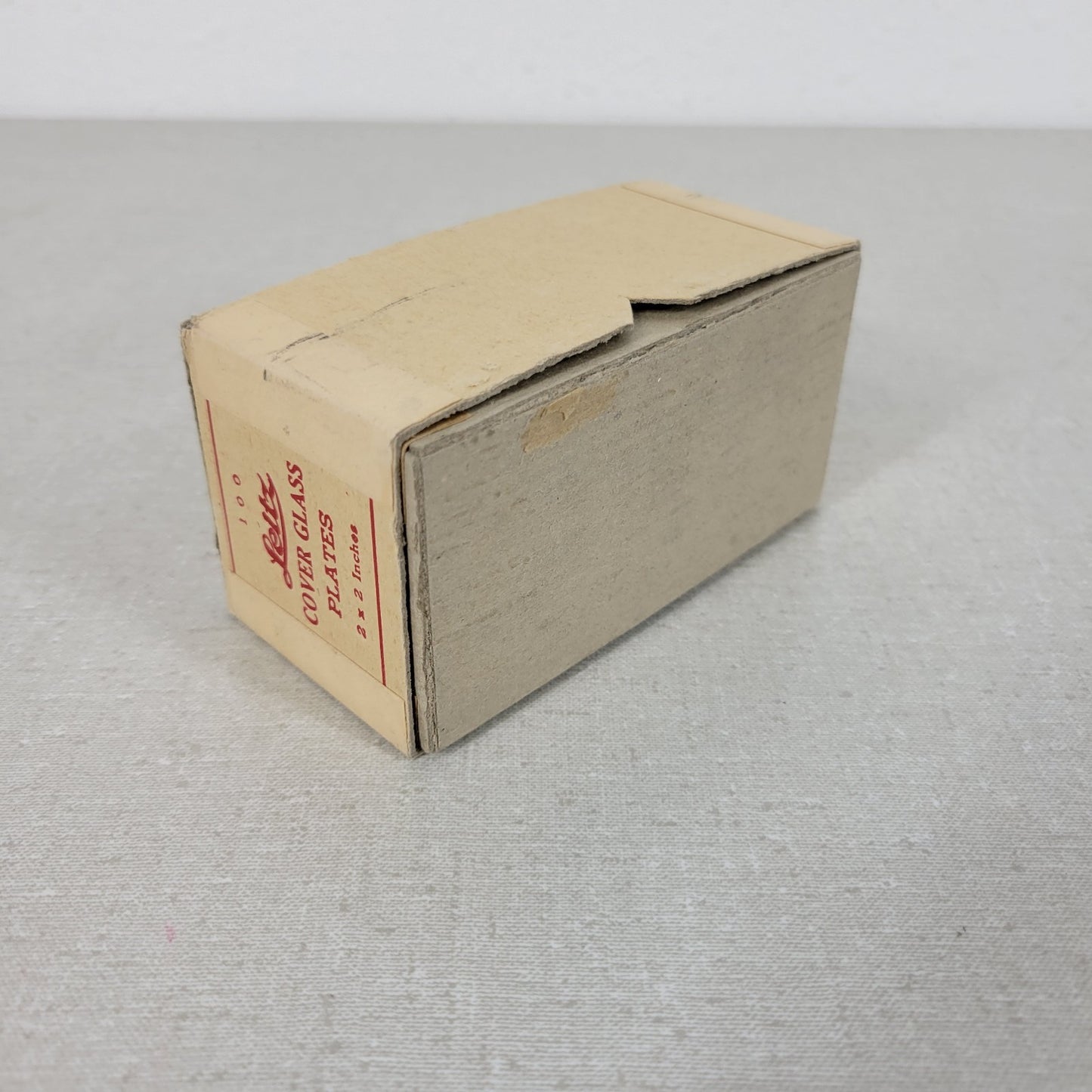 Vintage Leitz Cover Glass Plate 2" x 2" Ground Edges Made In USA 69021, 35 Count