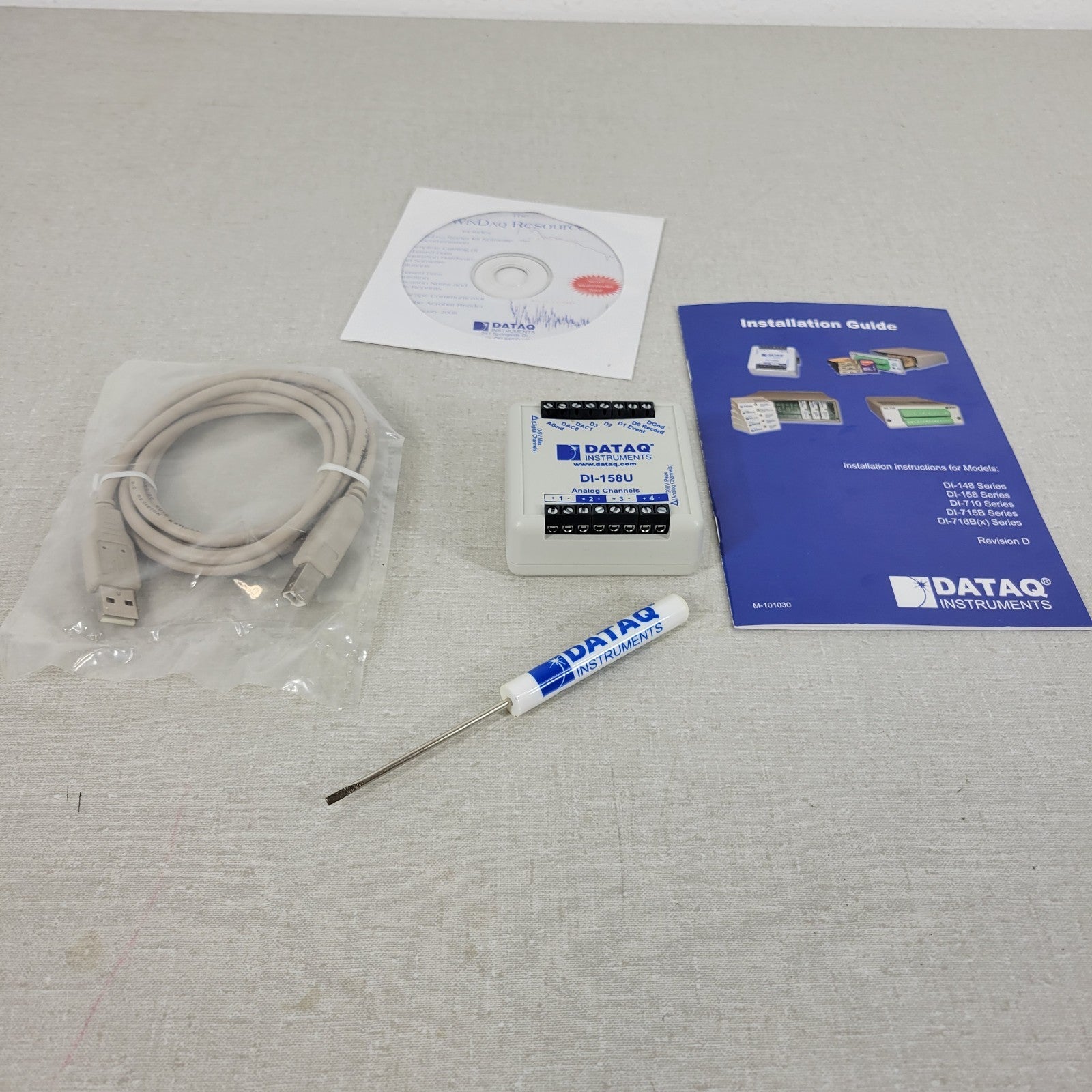 DataQ Instruments DI-158U DAC Isolator Analog USB and Installation Man ...