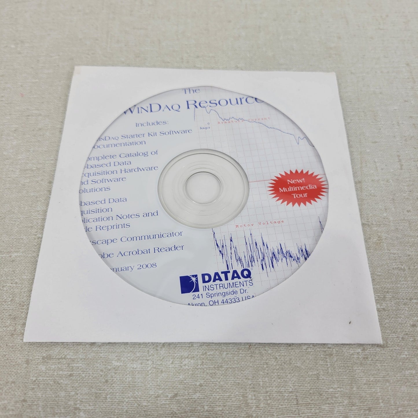 DataQ Instruments DI-158U DAC Isolator Analog USB and Installation Manual CD
