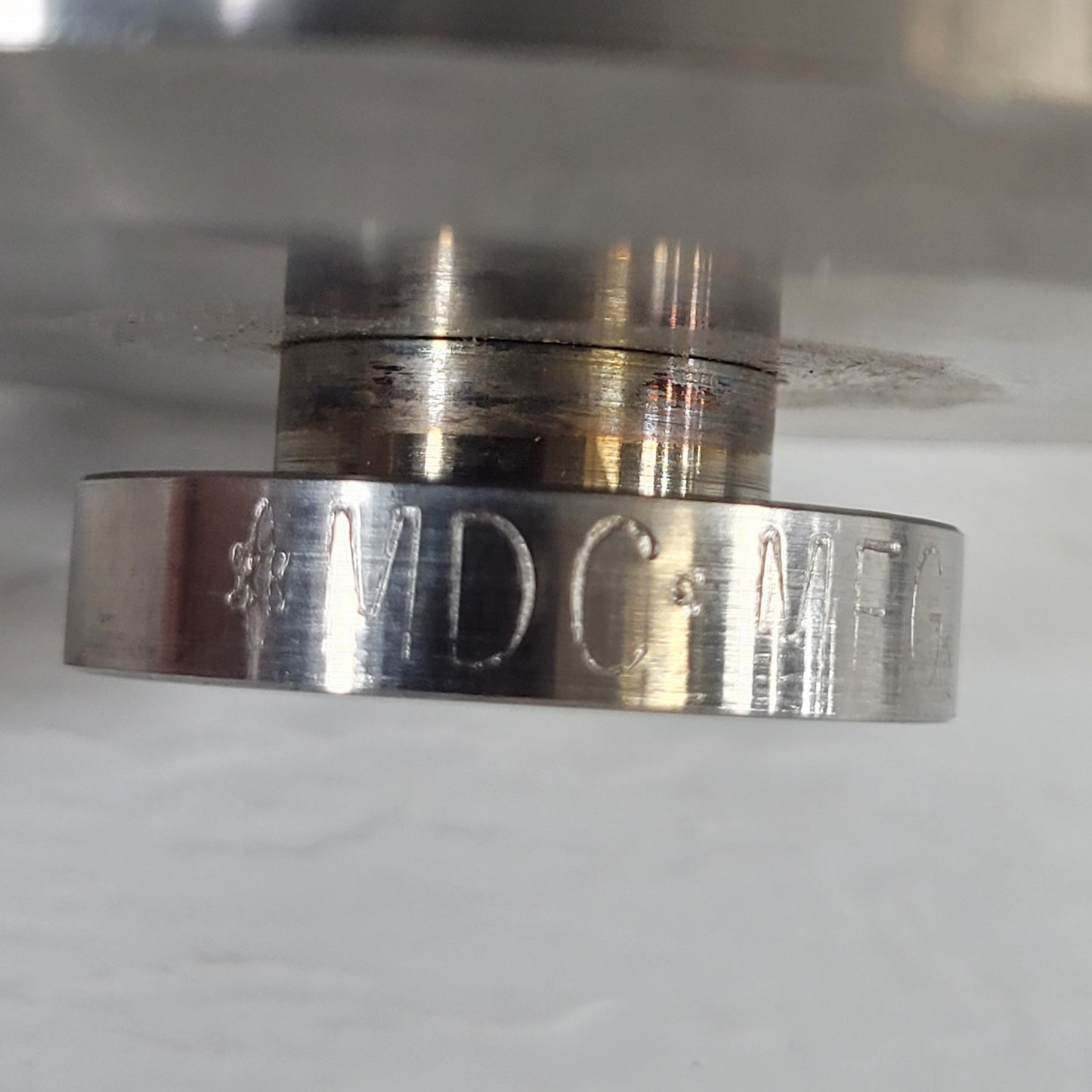 MDC MFG 1.33" DN16CF Conflat to 3-1/2" Tri-Clover Clamp Adapter Stainless Steel