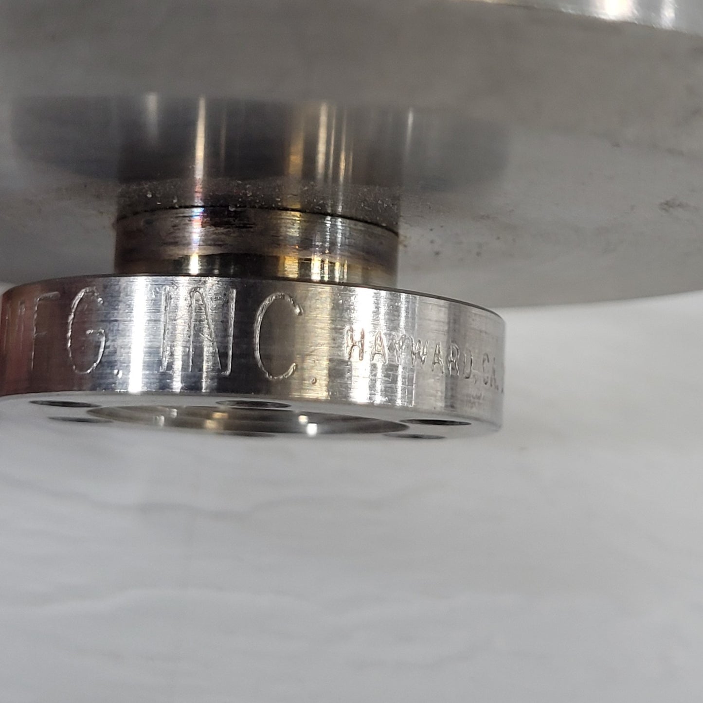 MDC MFG 1.33" DN16CF Conflat to 3-1/2" Tri-Clover Clamp Adapter Stainless Steel