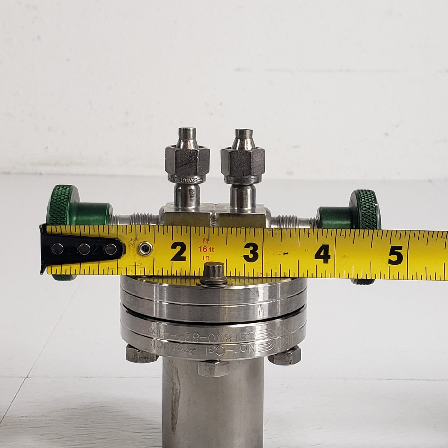 Organometallic Liquid Bubbler for Vapor Phase Deposition Valved 2.75" CF Conflat