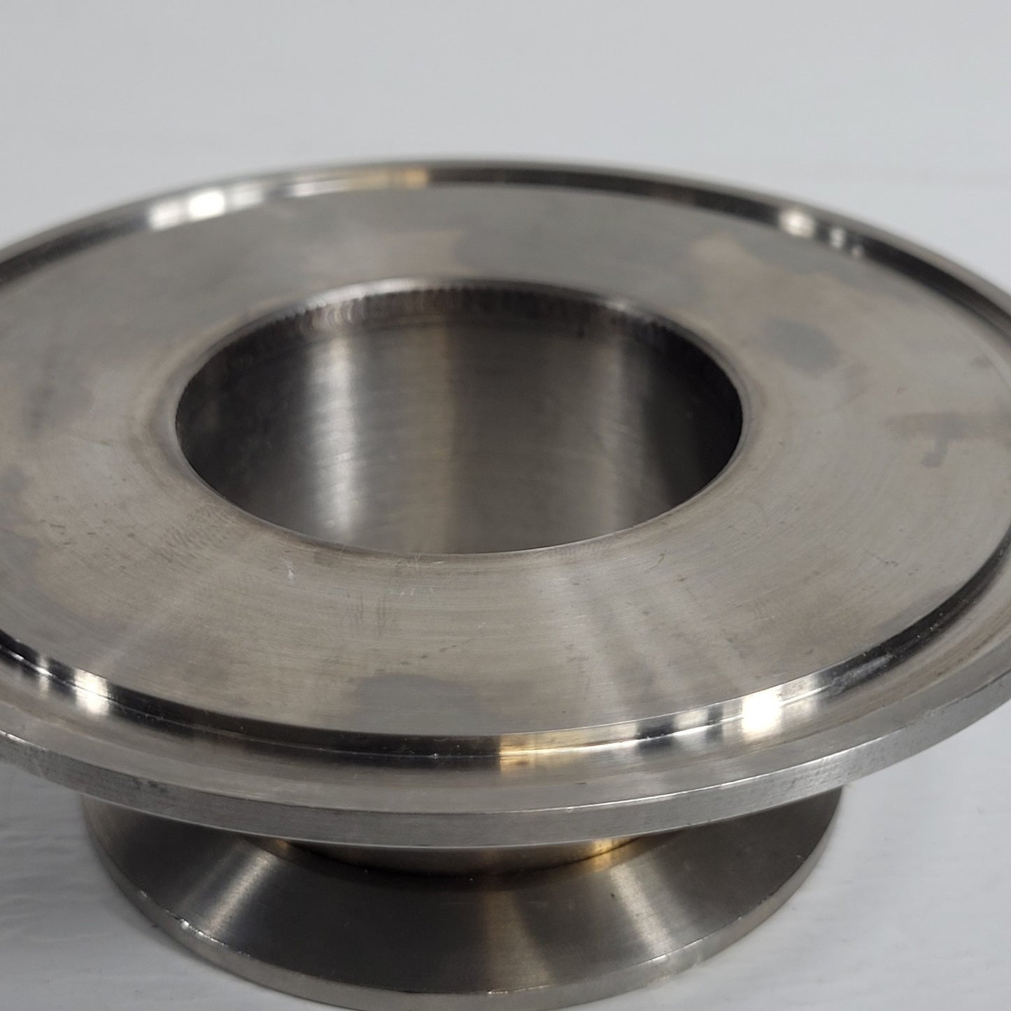 Tri-Clamp Clover 2-1/2" to 4" Adapter Stainless Steel Sanitary for Fluid Systems