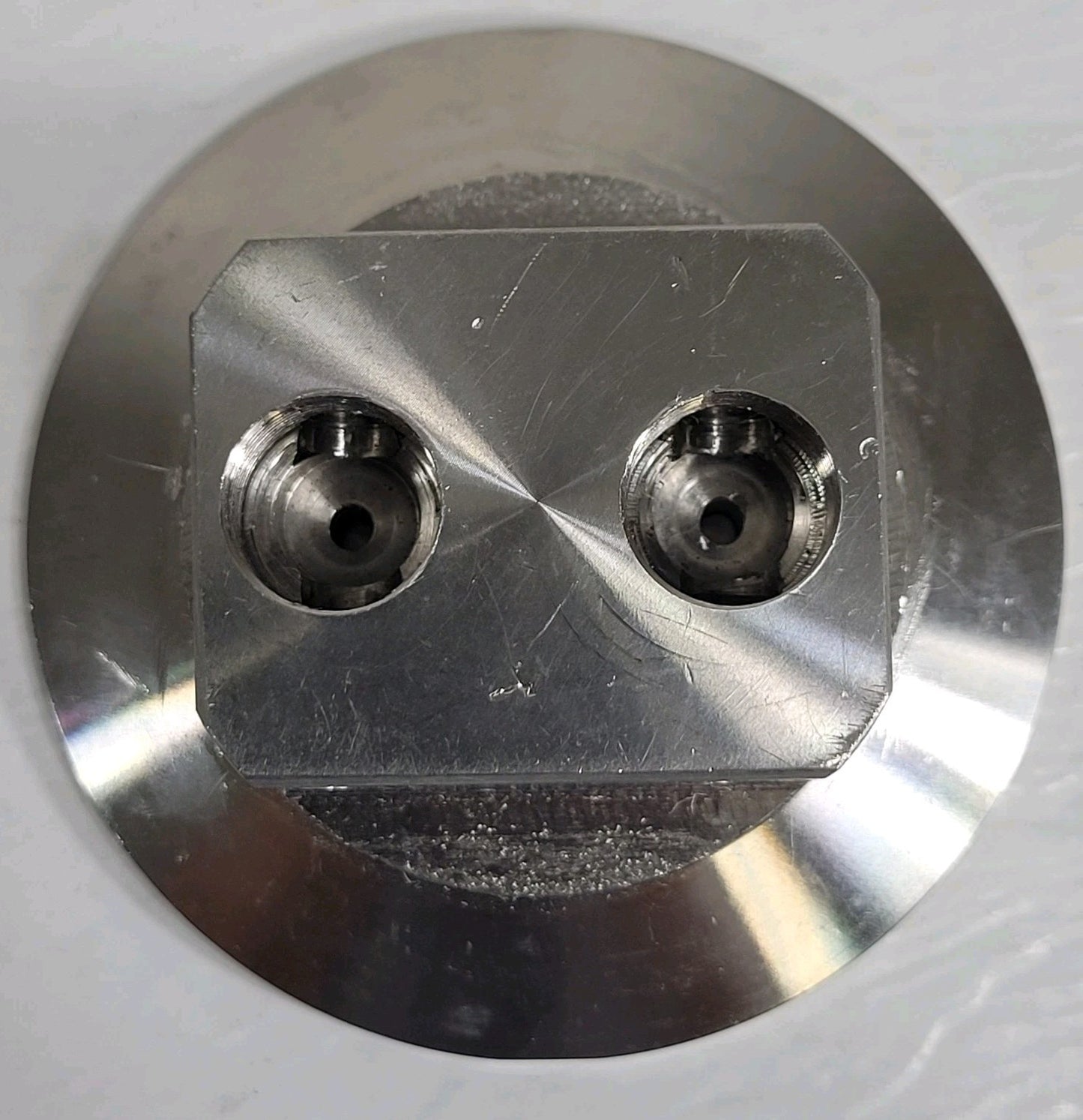 KF50 NW50 Manifold Valve Body 2-Port Stainless Steel for High Vacuum System