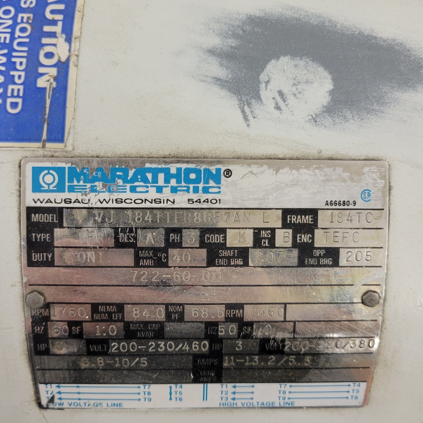 Leybold D90A Rotary Vane Vacuum Pump Dual Stage 3 Phase 3HP ISO KF40 NW40