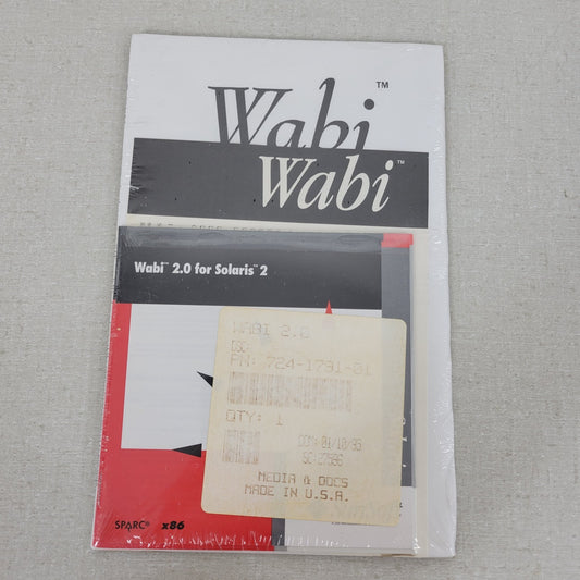 SunSoft Wabi 2.0 for Solaris 2 Sparc x86 724-1791-01 Software CD Sealed Package