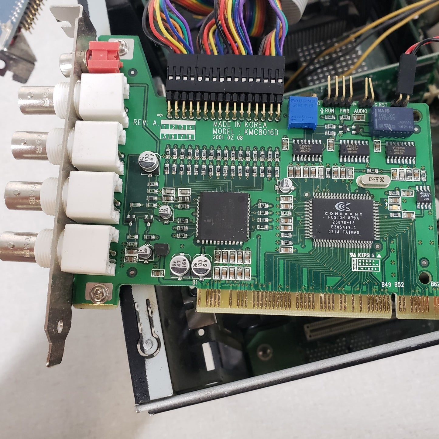 4U CCTV Controller Rack Mount BNC Connectors Handles With Camera Software Win2k