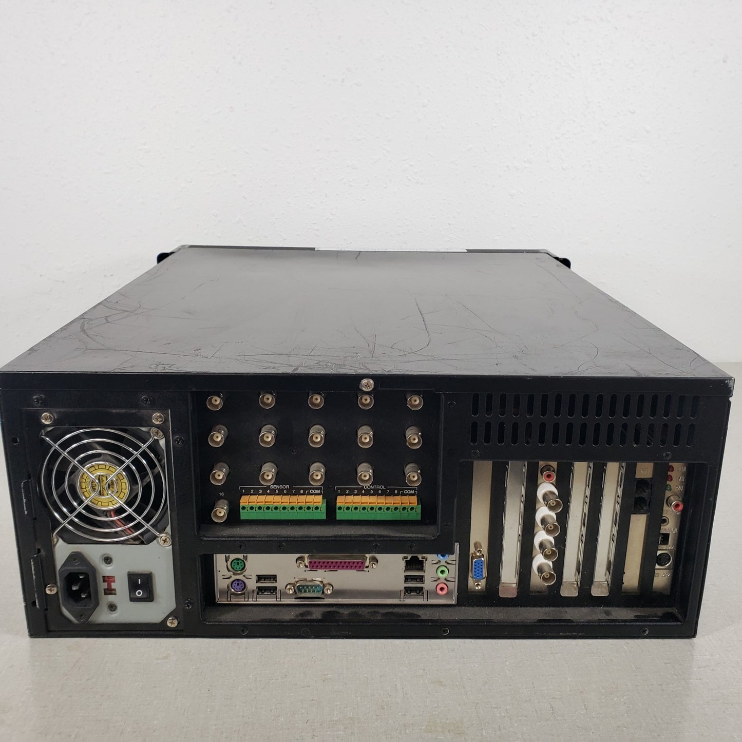 4U CCTV Controller Rack Mount BNC Connectors Handles With Camera Software Win2k