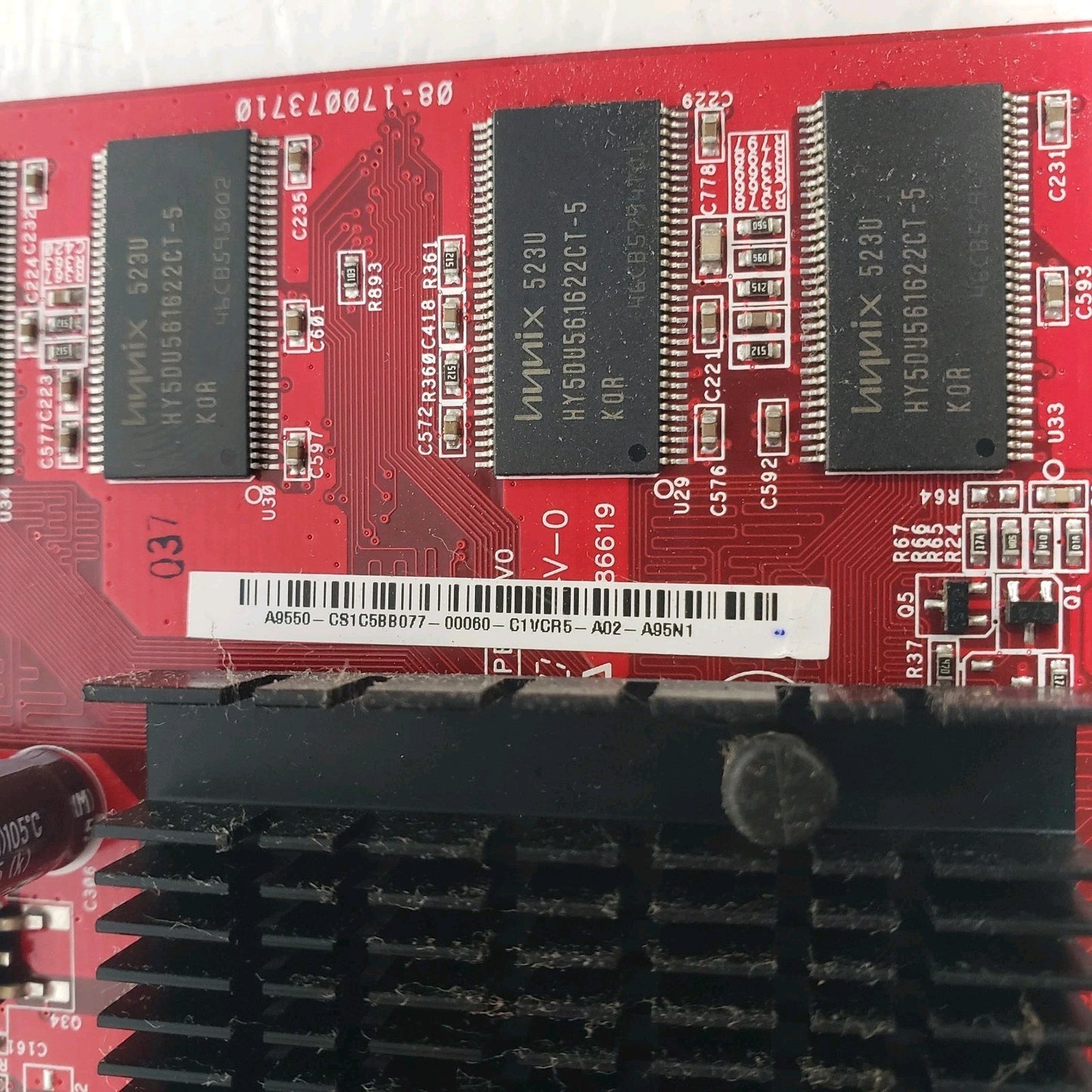 Asus A9550-TD-128M Radeon 9550 128MB AGP Video Graphics Card VGA DVI-I S Video