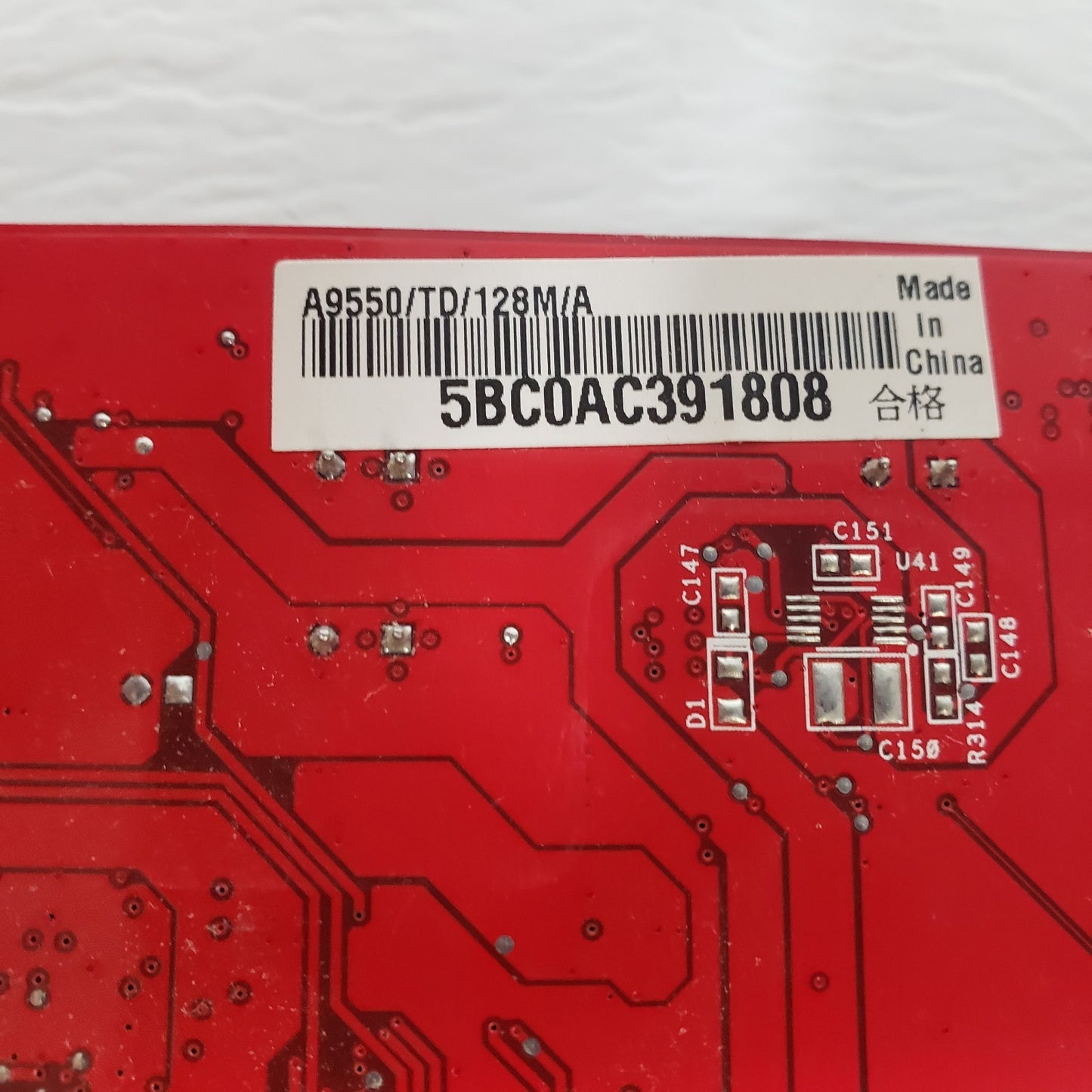 Asus A9550-TD-128M Radeon 9550 128MB AGP Video Graphics Card VGA DVI-I S Video