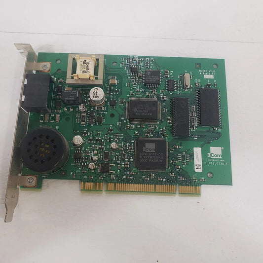 US Robotics 3CP2877-OEM 56K Fax Modem Full Height PCI Expansion Card W/ Speaker