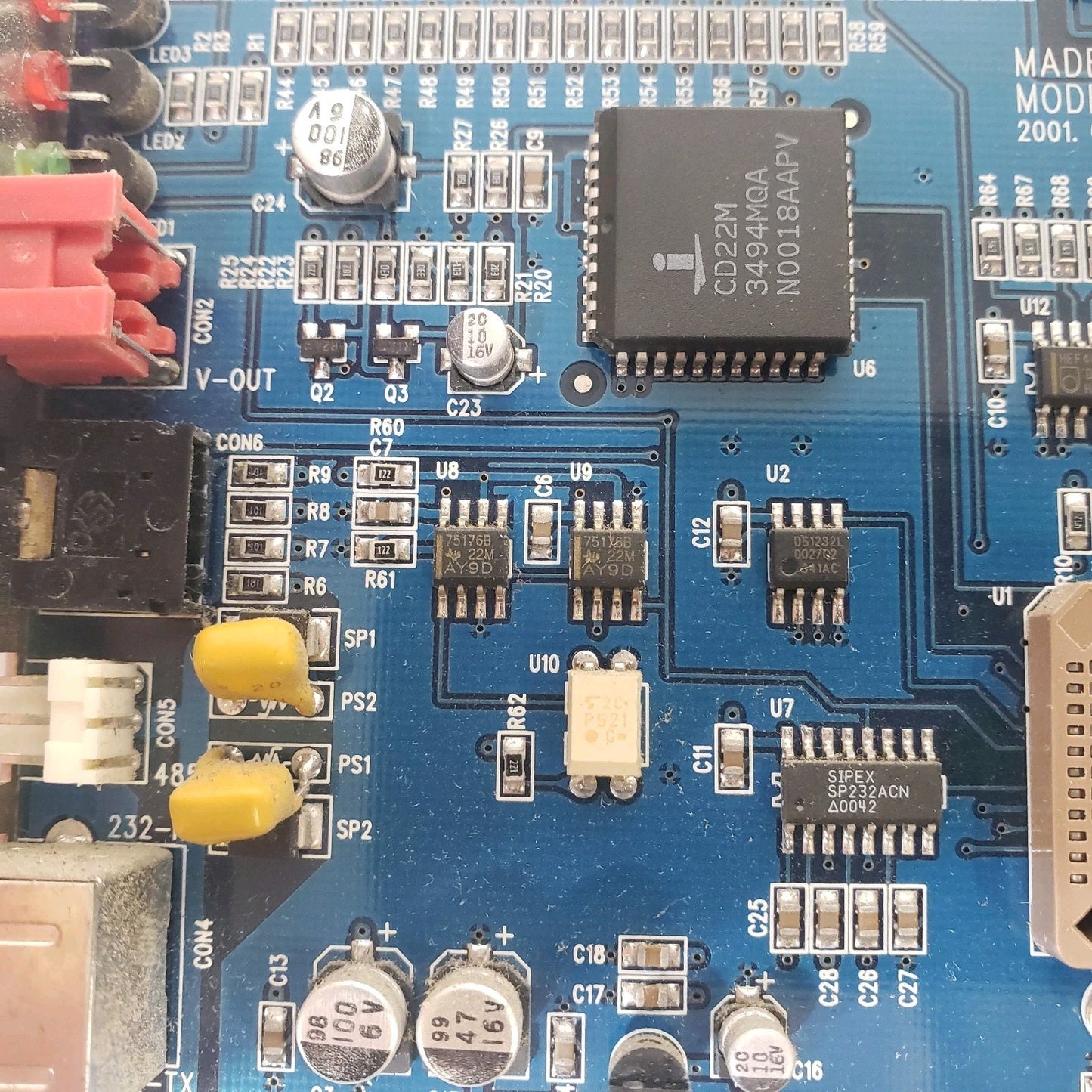 Kodicom KIO-1616 DVR Extended Alert Machine Vision PCI Expansion Card RS232