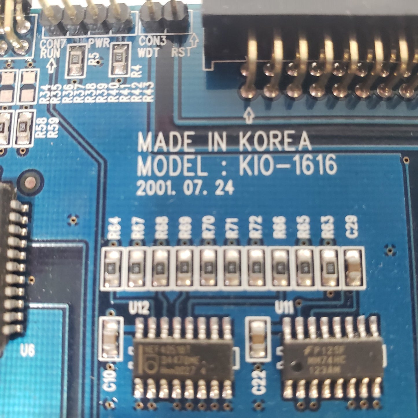 Kodicom KIO-1616 DVR Extended Alert Machine Vision PCI Expansion Card RS232