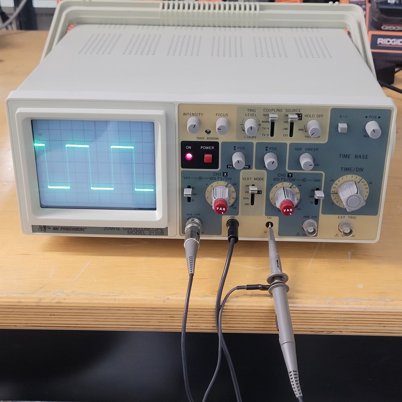 2120c Tested BK Precision 2120B Portable Oscilloscope 20MHz Electrical Signa ...