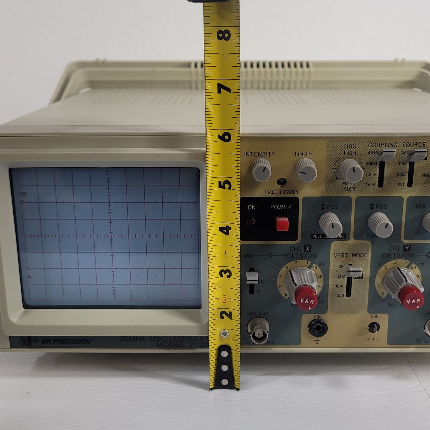 Tested BK Precision 2120B Portable Oscilloscope 20MHz Electrical Signal Measurer