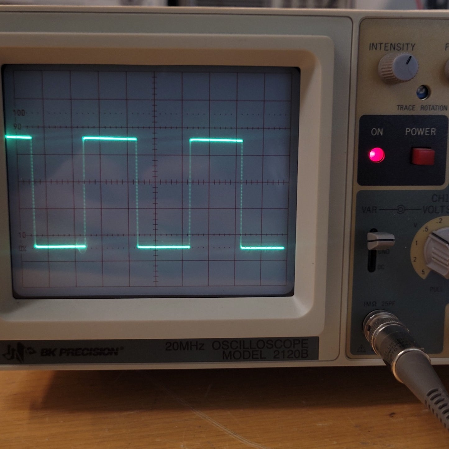 Tested BK Precision 2120B Portable Oscilloscope 20MHz Electrical Signal Measurer