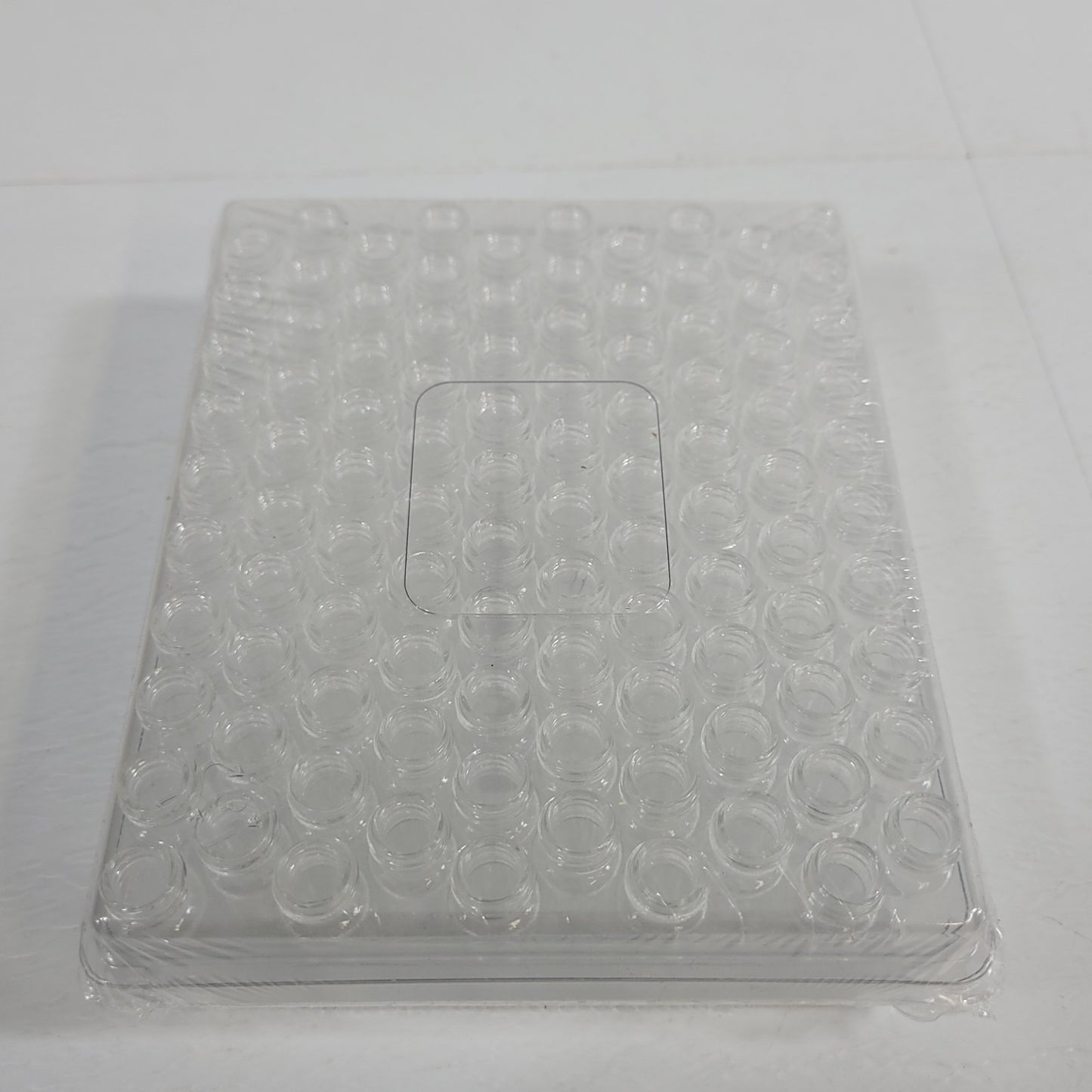 National Scientific C4015-90 Clear 4ml Vial Kit 100 Tubes & Black Open Top Caps