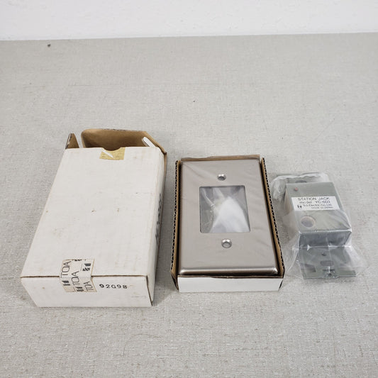TOA Electric YC-603 Station  Jack Mount and Faceplate w/ Female facing Outwards