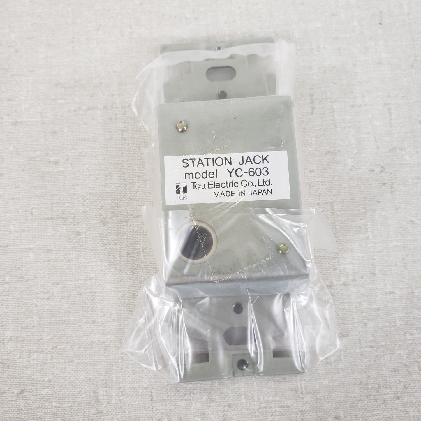 TOA Electric YC-603 Station  Jack Mount and Faceplate w/ Female facing Outwards