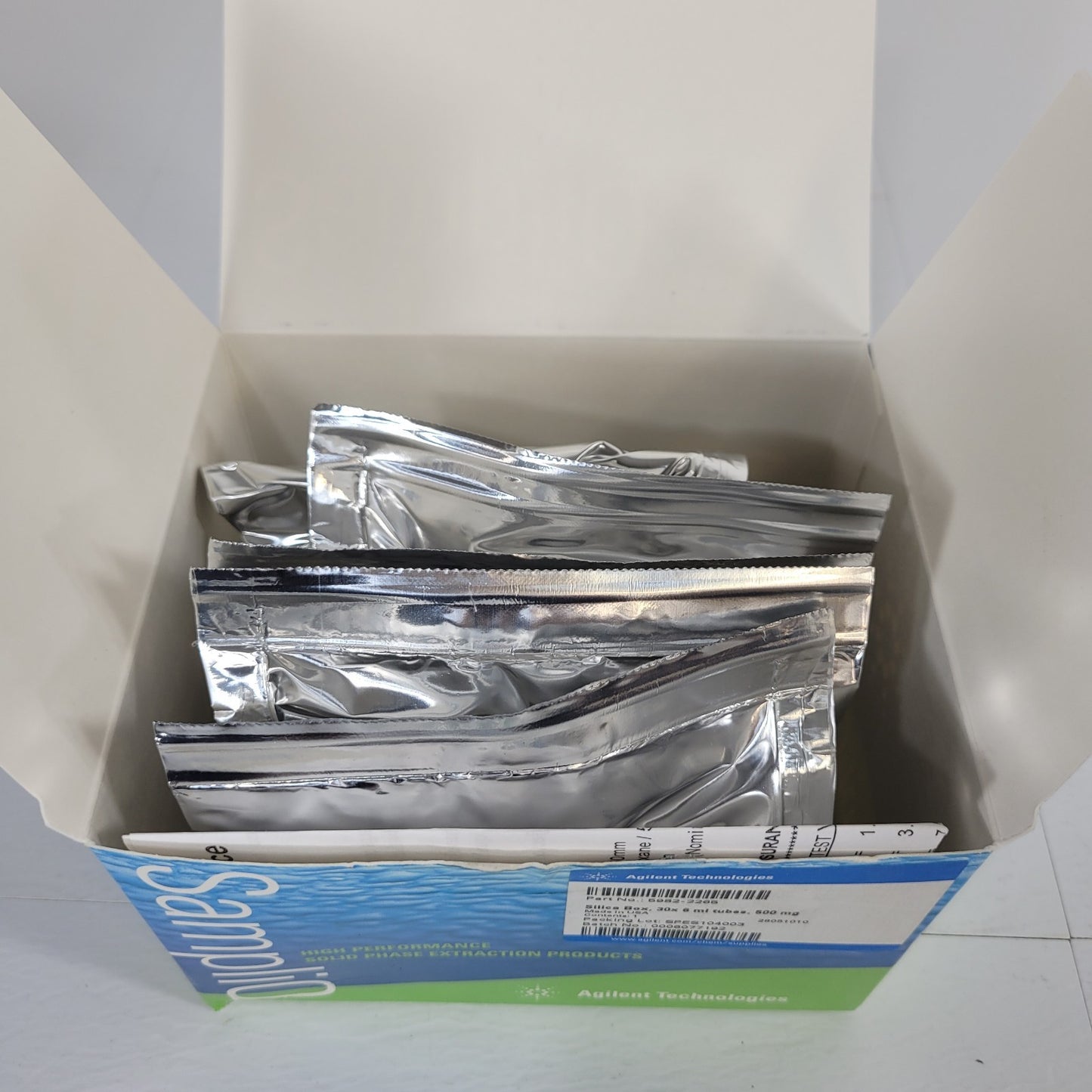Agilent Technologies 6ml Plastic Tubes 6 Total Packs 500mg 5982-2265 SampliQ