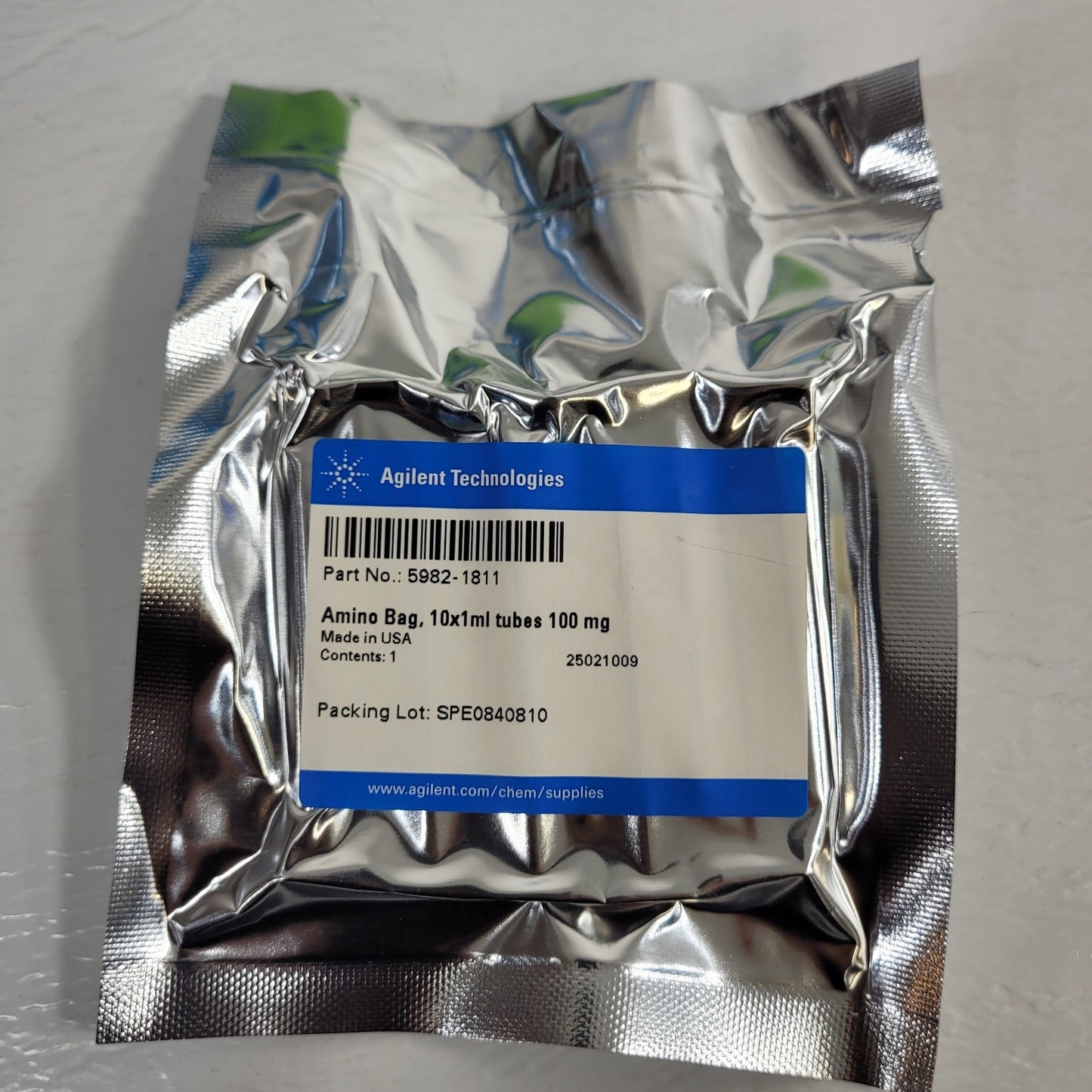 Agilent Technologies 1mL Plastic Tubes 14 Total Packs 100mg 5982-1811 SampliQ