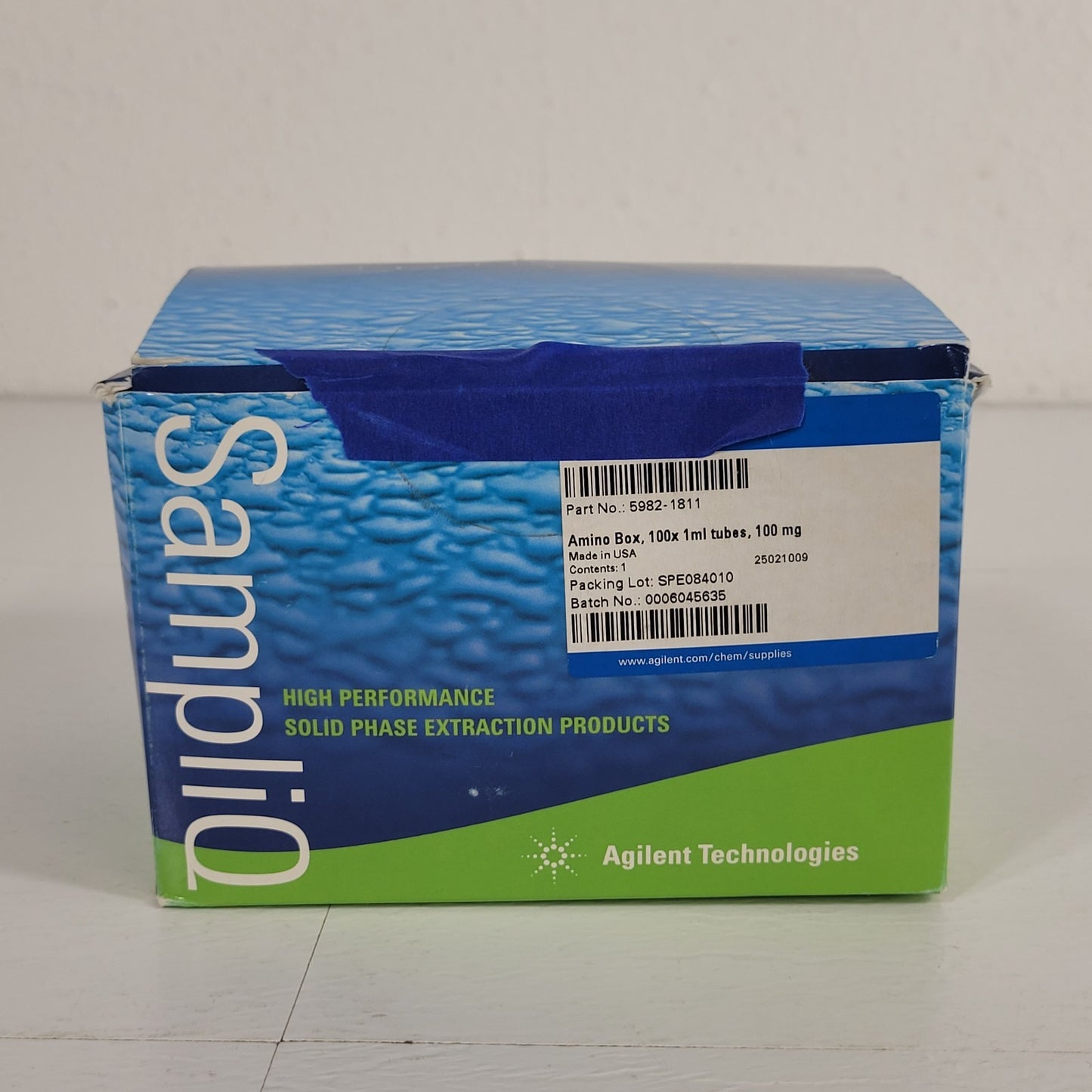 Agilent Technologies 1mL Plastic Tubes 14 Total Packs 100mg 5982-1811 SampliQ