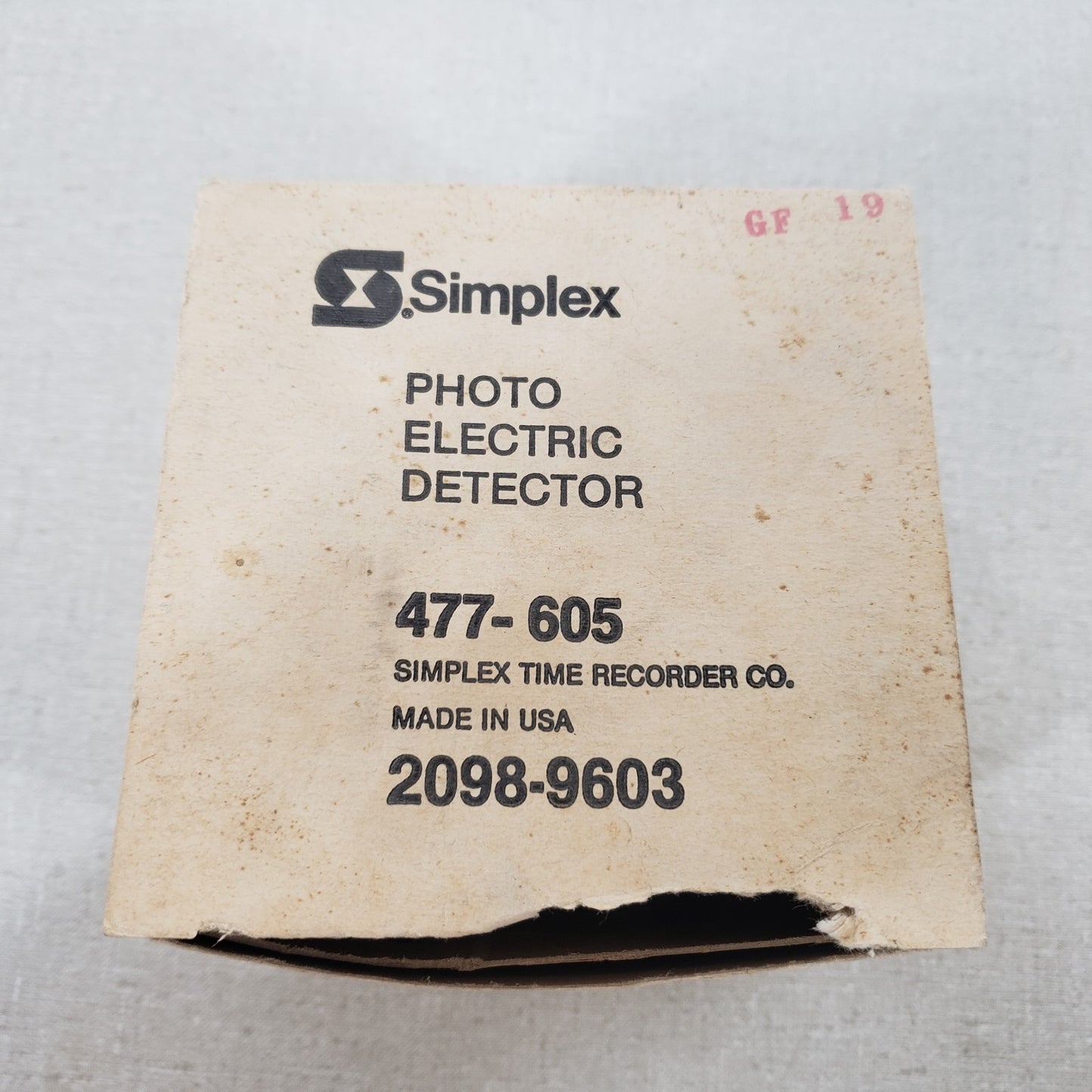 Simplex 2098‐9603 Photo Electric Smoke Detector 477-605 0.25A 30VDC Fire Alert