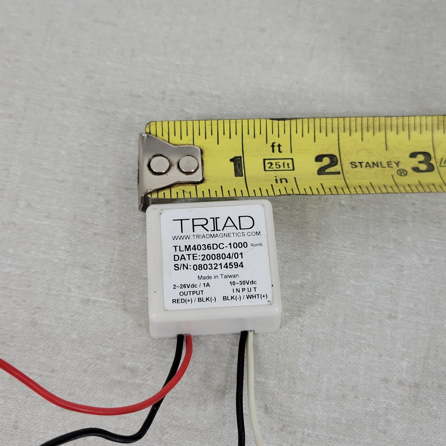 Triad TLM4036DC-1000 10-30Vdc 2-26Vdc Encapsulated DC/DC Switching Power Supply