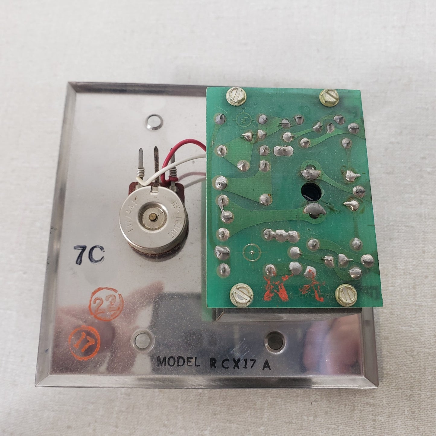 RCX17A 3-Pin XLR Volume Adjustment Wall Plate Double Gang Stainless Steel