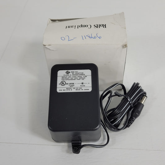 CUI 48-24-400 AC Adapter Class 2 Transformer Output 24VDC 400mA DPD240040-P6P-SZ