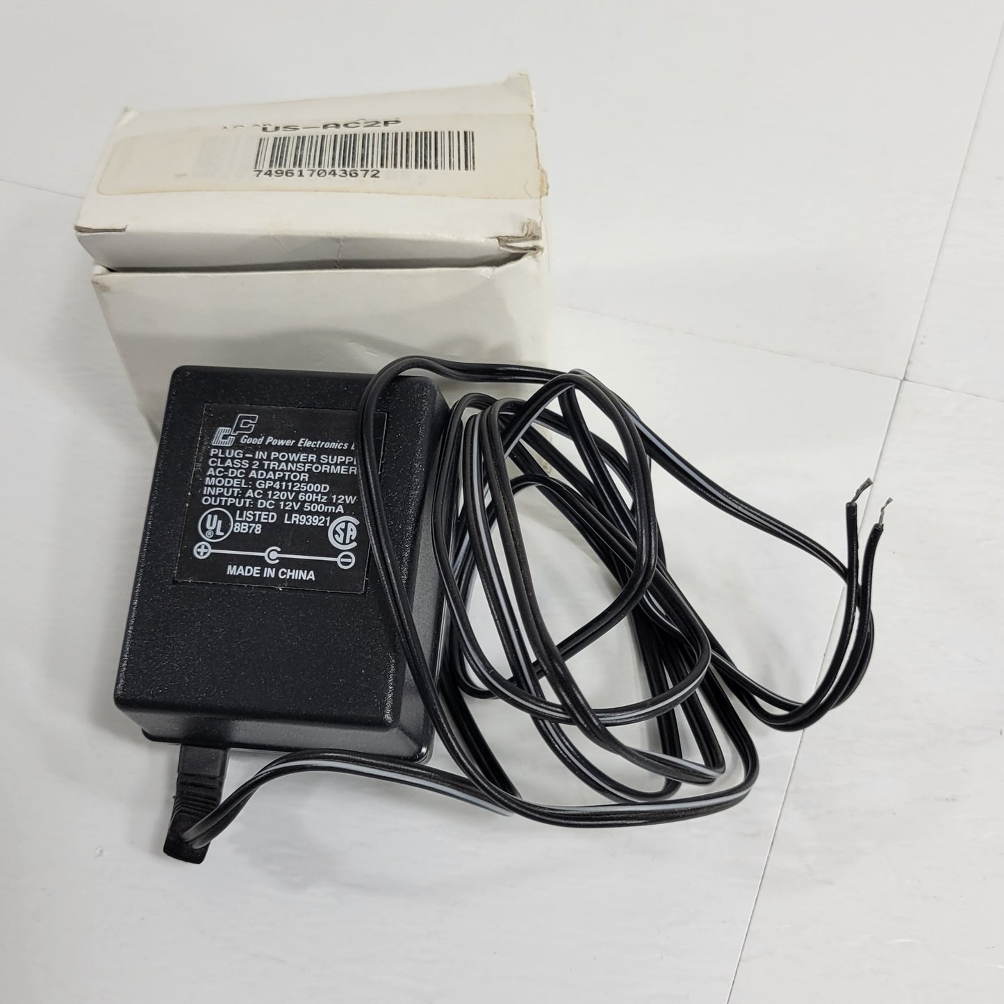 Good Power GP4112500D Power Supply Class 2 Transformer Output 12VDC 500mA