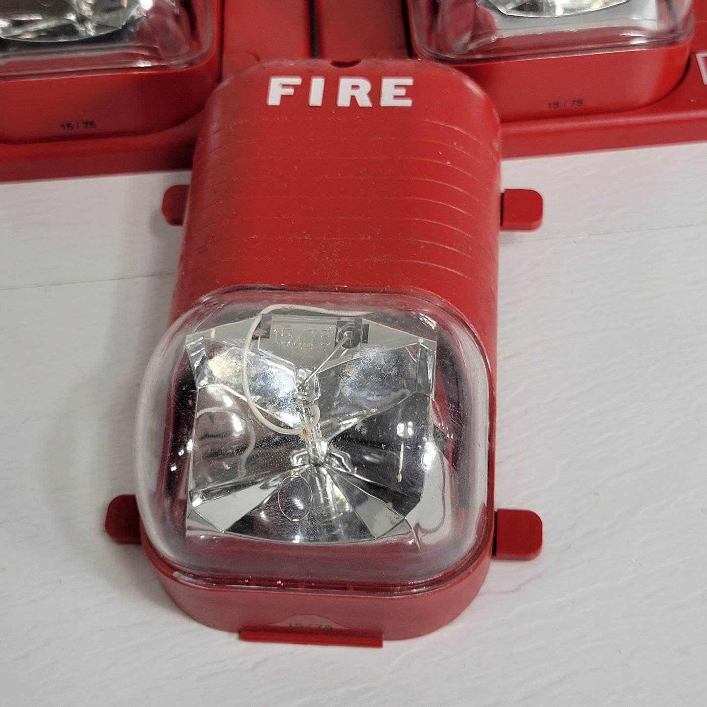 Lot Of 3 FCI Gamewell Spectralert S241575-FC Strobe 15cd 24V Red