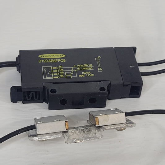 Banner Engineering Fiber Optic Sensor D12DAB6FPQ5 Diffuse Reflective Sensor
