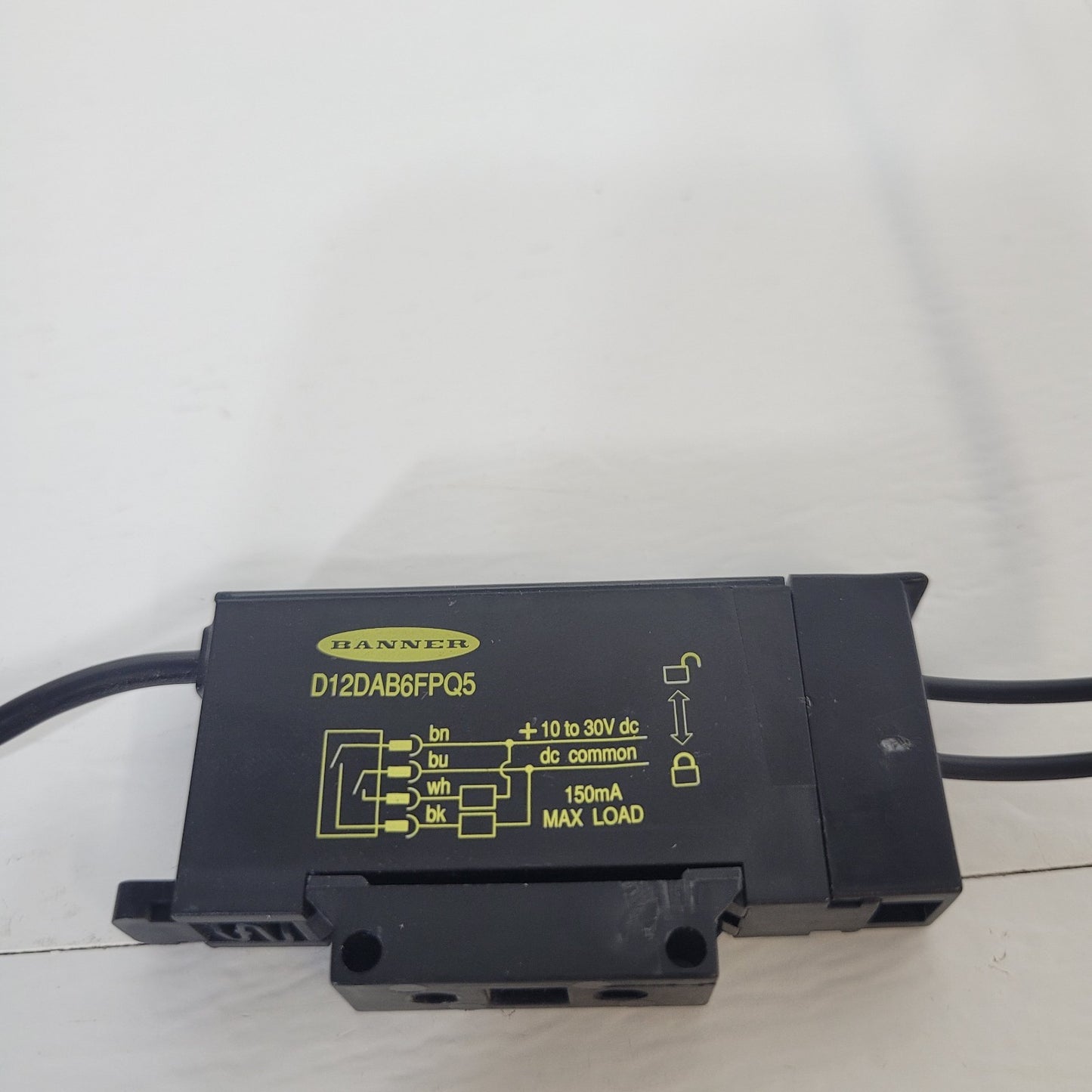Banner Engineering Fiber Optic Sensor D12DAB6FPQ5 Diffuse Reflective Sensor