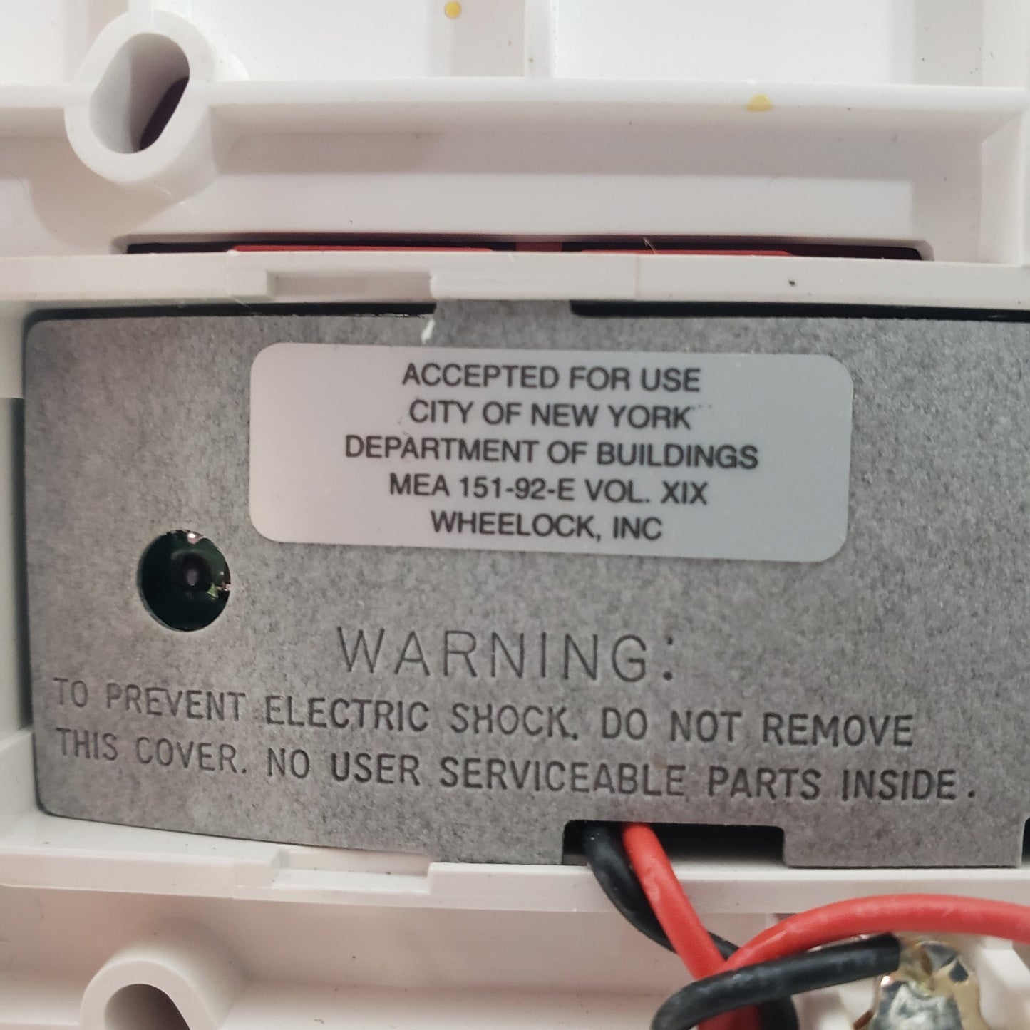 Wheelock RSS-241575W-FR Fire Alarm Strobe Remote Sync Red Indicator