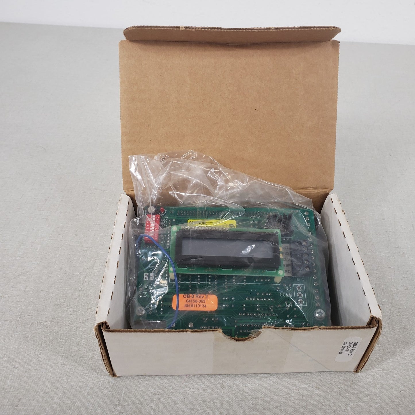 Keri Systems OB-3 Rev 2 04156-003 Door Access Controller Module Board With LCD