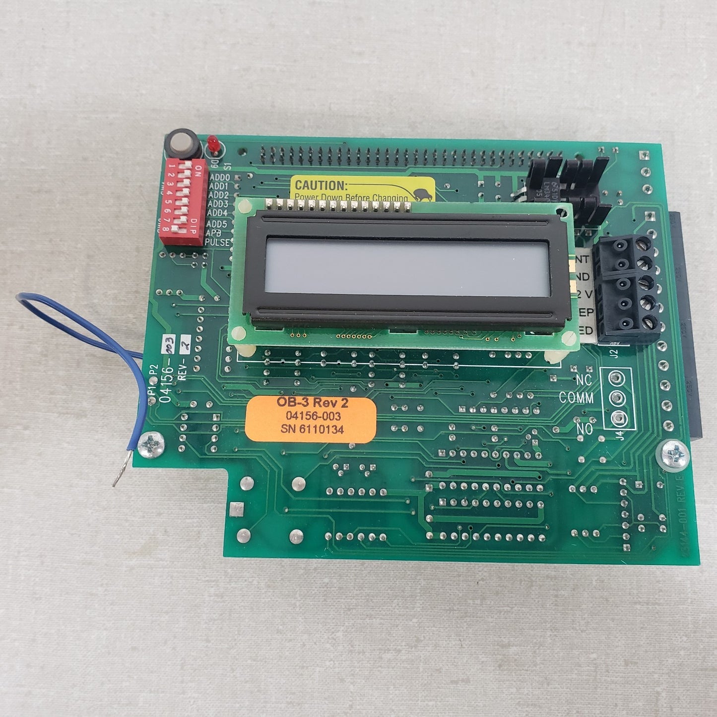 Keri Systems OB-3 Rev 2 04156-003 Door Access Controller Module Board With LCD