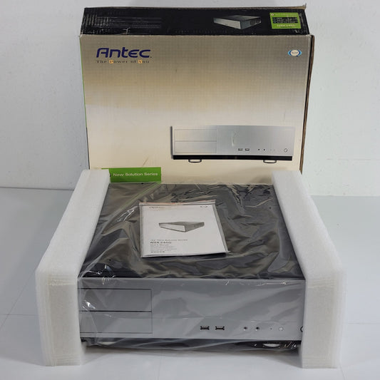 Antec NSK2400 Solution Series Steel Micro ATX Desktop Computer Case Black/Silver