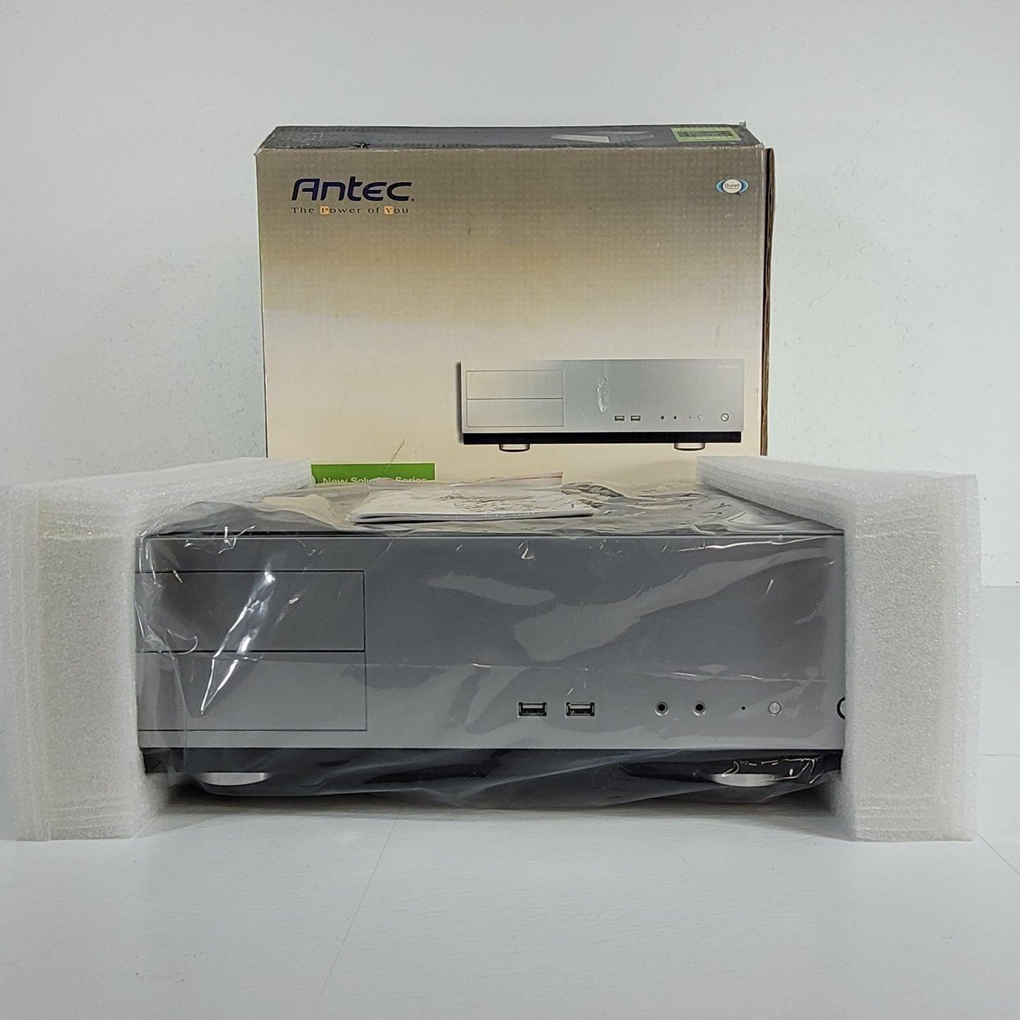 Antec NSK2400 Solution Series Steel Micro ATX Desktop Computer Case Black/Silver
