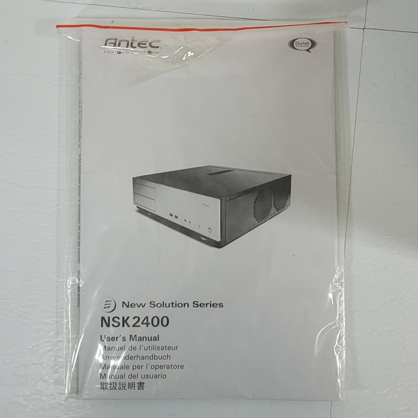 Antec NSK2400 Solution Series Steel Micro ATX Desktop Computer Case Black/Silver