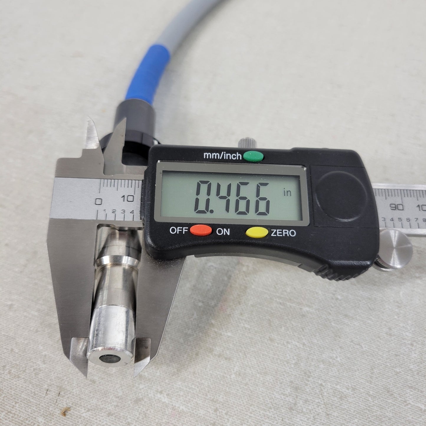 UV Curing Fiber Optic Cable 33" Length 0.475" OD Small End 0.278" ID Large End