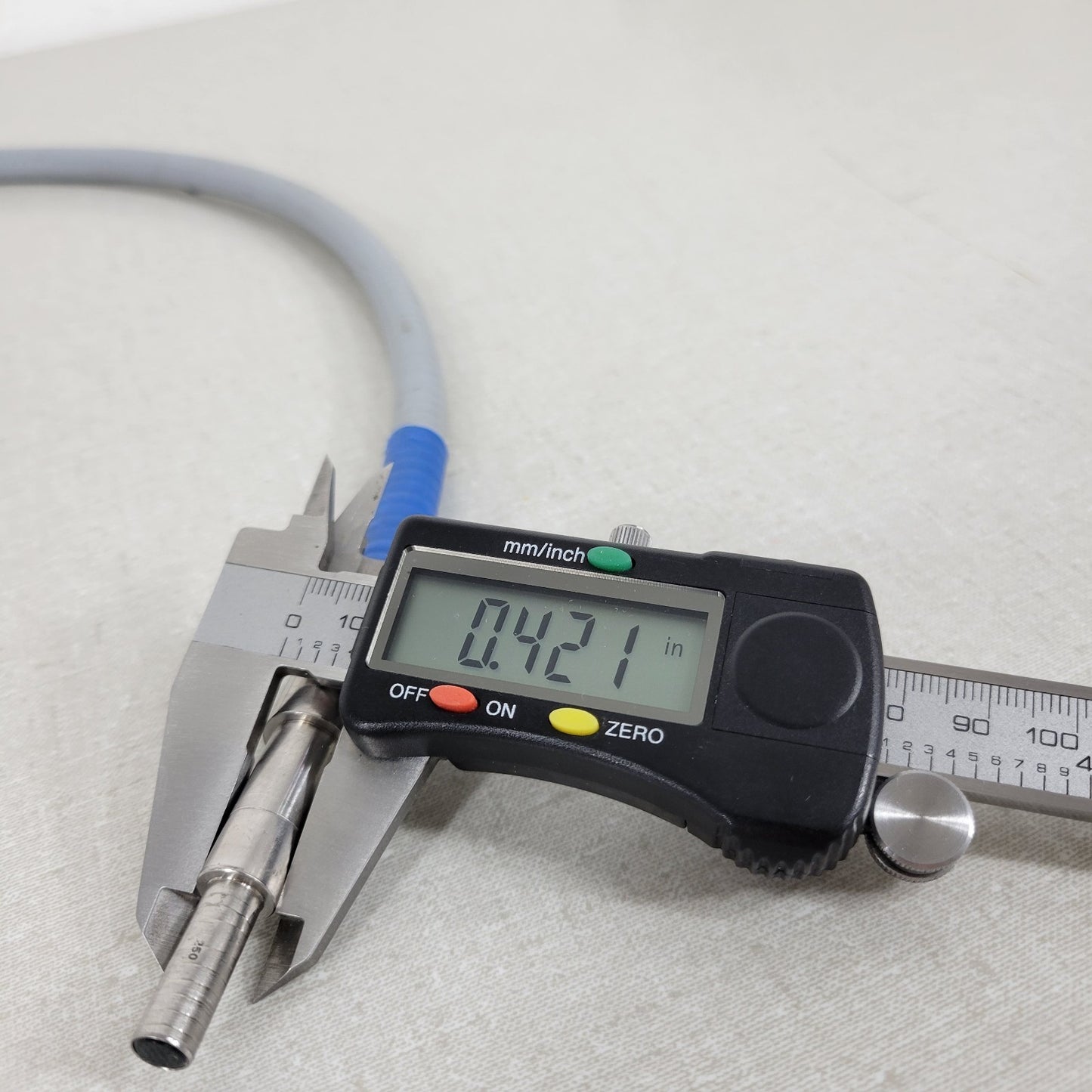 UV Curing Fiber Optic Cable 33" Length 0.475" OD Small End 0.278" ID Large End