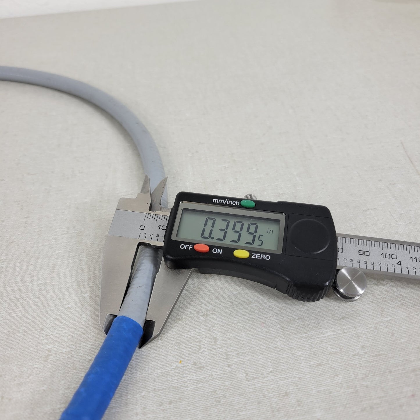 UV Curing Fiber Optic Cable 33" Length 0.475" OD Small End 0.278" ID Large End